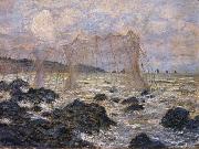 Claude Monet Fishing Nets at Pouruille oil